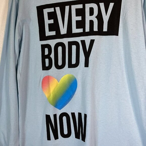 Mad Engine NWT Unisex Adult Long Sleeve Every Body💗 Now Pride T-Shirt To… - Picture 1 of 6